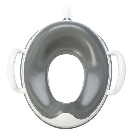 Prince Lionheart Toddler Toilet Seat with Handles Gray