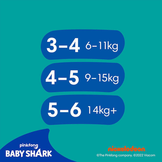 Pampers Πάνες Μαγιό Splashers Monthly Pack No. 5+ για 14+kg 80τμχ