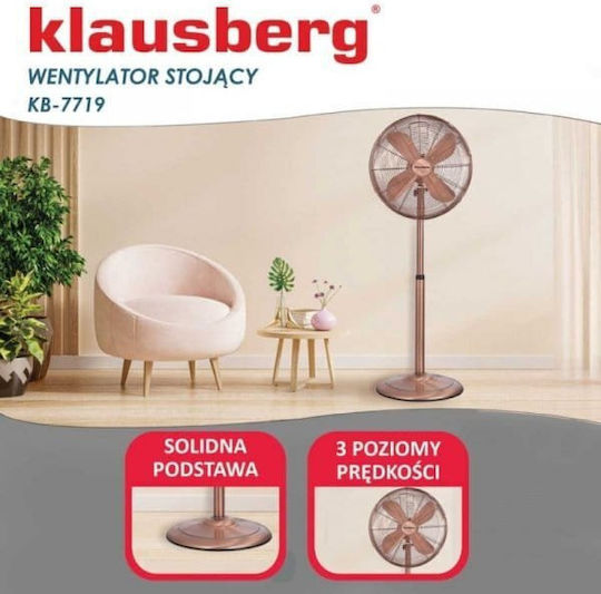 Klausberg Ventilator Pe Piedestal 50W Diametru Ventilator 40cm Cupru