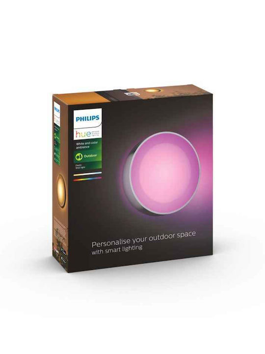 Philips Daylo Wall-Mounted Outdoor Ceiling Light LED IP44 15W with RGB Light 22x7.6εκ.