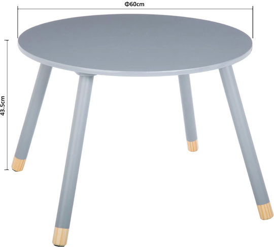 Sweet Kindertisch aus Holz Gray Atmosphera