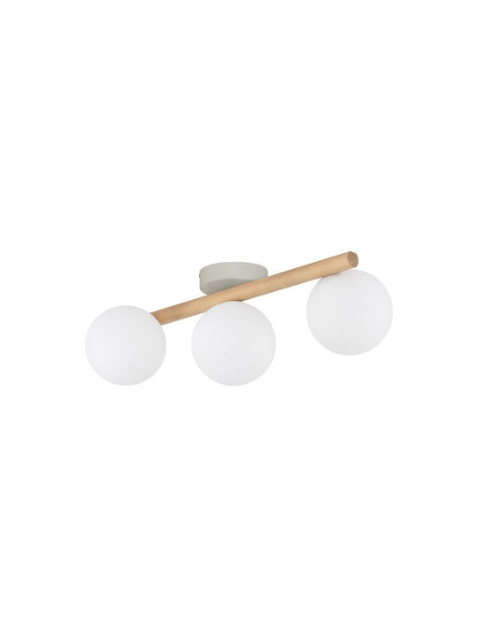 TK Lighting Πλαφονιέρα Οροφής 47εκ. Κίτρινη με Ντουί G9