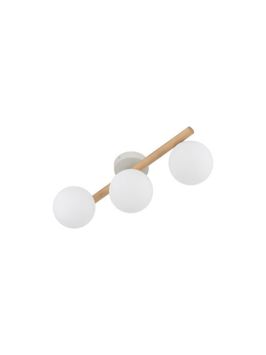 TK Lighting Πλαφονιέρα Οροφής 47εκ. Κίτρινη με Ντουί G9