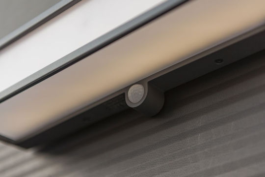 Lutec Doblo Wall Mounted Solar Light 16.5W 1000lm Natural White 4000K with Motion Sensor IP54 35cmx9cmx9.1cmcm