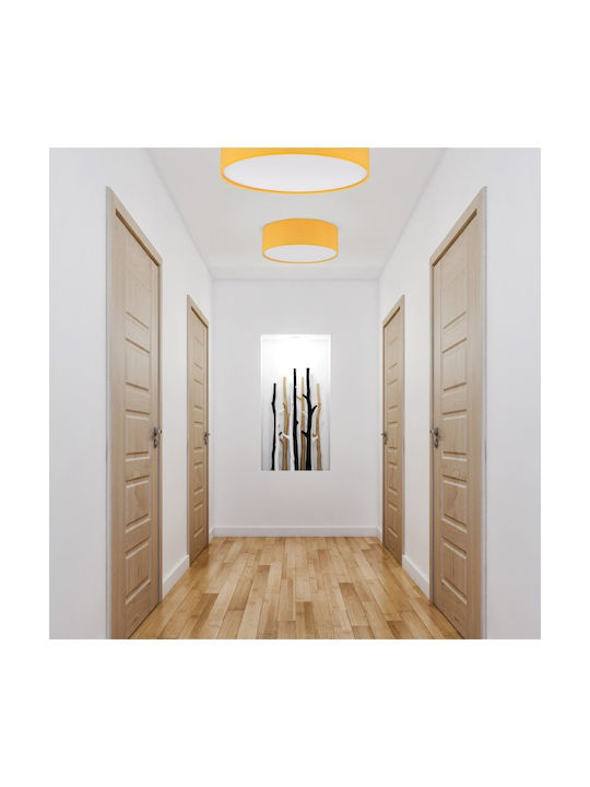 TK Lighting Πλαφονιέρα Οροφής 38εκ. Πορτοκαλί με Ντουί E27