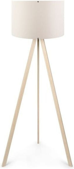Heronia FLW-02 Vintage Stehleuchte H154xB40cm. mit Fassung für Lampe E27 Beige