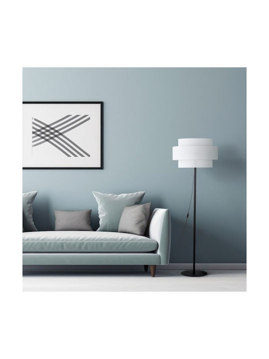 TK Lighting Calisto Φωτιστικό Δαπέδου Υ155xΜ50εκ. με Ντουί για Λαμπτήρα E27 Μαύρο