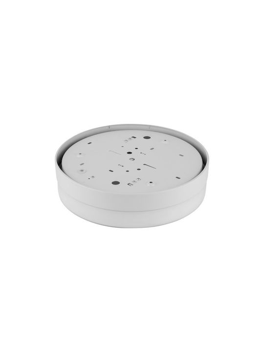 TK Lighting Πλαφονιέρα Οροφής Μπάνιου Λευκή με Ντουί E27