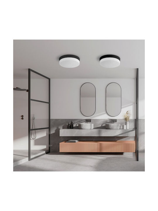 TK Lighting Πλαφονιέρα Οροφής Μπάνιου Λευκή με Ντουί E27