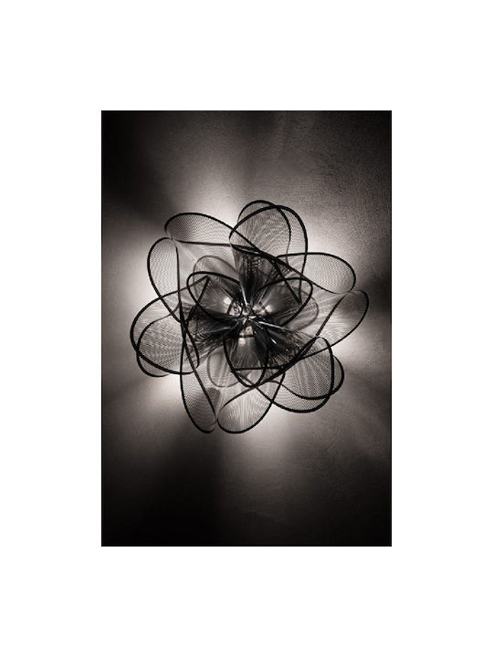 Slamp Etoile Prisma Deckenleuchte 73cm Silber mit Integrierter LED und Kristalle