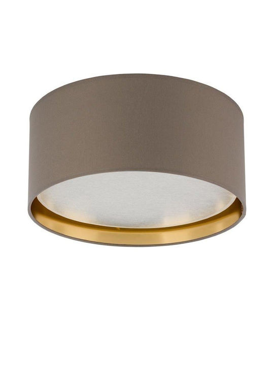 TK Lighting Ceiling Mount Light 60cm Black with Socket E27