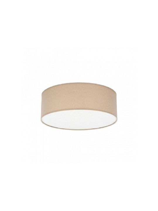 TK Lighting Ceiling Mount Light 45cm Black with Socket E27