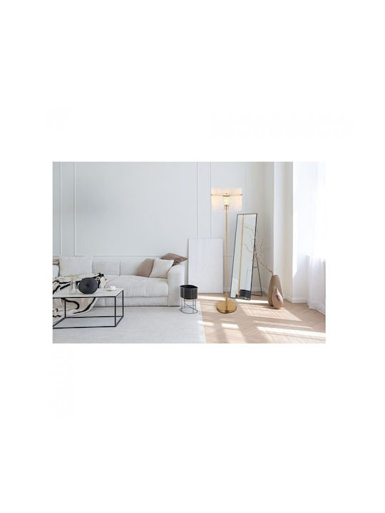 Globo Lighting Floor Lamp H152xW38cm. with Socket for Bulb E27 Gold