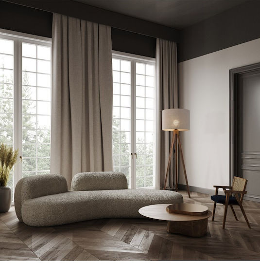 TK Lighting Floor Lamp Brown
