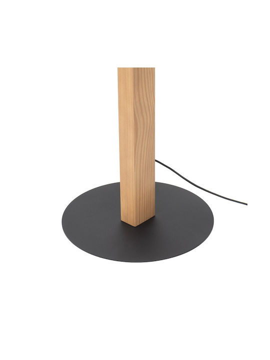 TK Lighting LED Floor Lamp H120xW30cm. with Warm White Light Brown