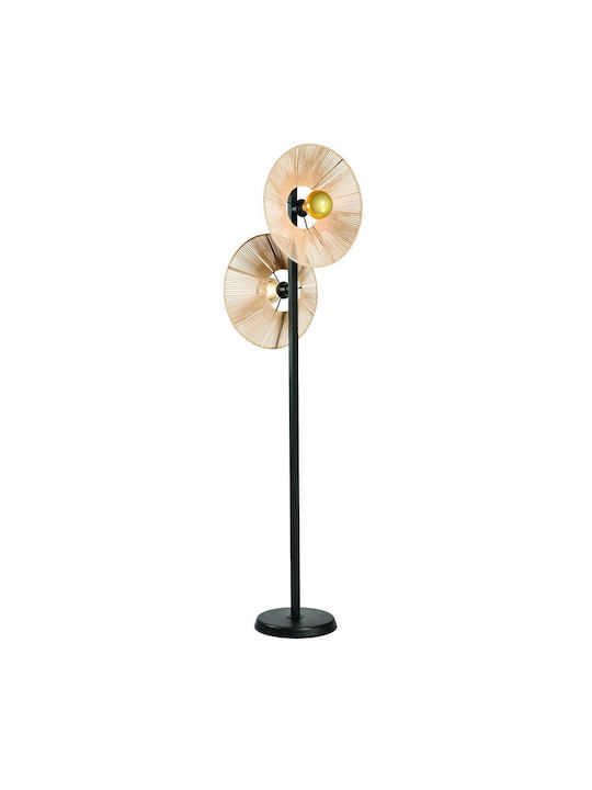 ArkoLight Lampa de podea cu Soclu pentru Bec E27 Negru