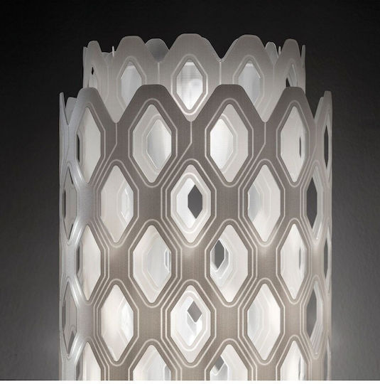 Slamp Led Charlotte Floor Подова Лампа В182xД32см. с Цокъл за Крушка E27 Бял