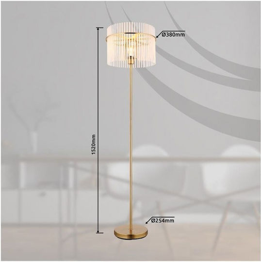 Globo Lighting Φωτιστικό Δαπέδου Υ152xΜ38εκ. με Ντουί για Λαμπτήρα E27 Μαύρο