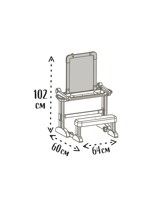 Kids Desk made of Plastic Multicolour 420304 Smoby