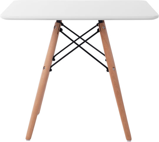 Minimal Kid Măsuță pentru Copii din Lemn Alb HomeMarkt