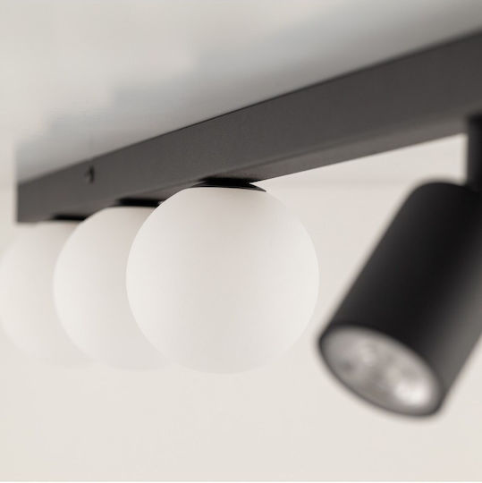 TK Lighting Τριπλό Σποτ με Ντουί GU10 σε Μαύρο Χρώμα