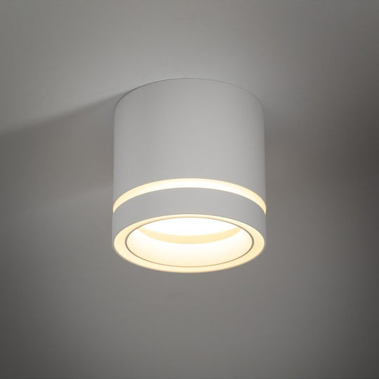 TK Lighting Μονό Σποτ με Ντουί GX53 σε Λευκό Χρώμα