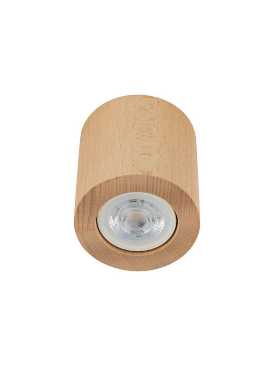 TK Lighting Μονό Σποτ με Ντουί GU10 σε Μπεζ Χρώμα
