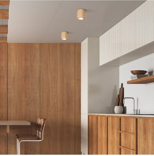 TK Lighting Μονό Σποτ με Ντουί GU10 σε Μπεζ Χρώμα