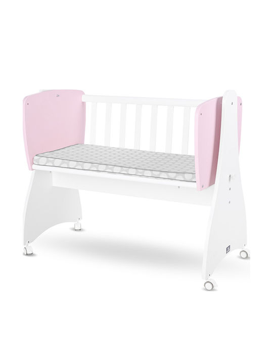Lorelli Cradle First Dreams with Wheels White/Orchid Pink