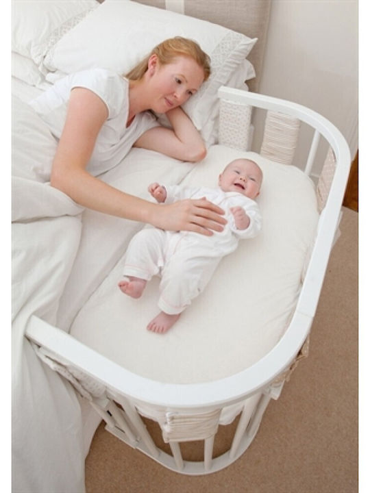 Babybay Λίκνο Original με Πλαϊνό Άνοιγμα White