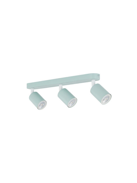 TK Lighting Тройно Спот с Цокъл GU10 в Розов Цвят