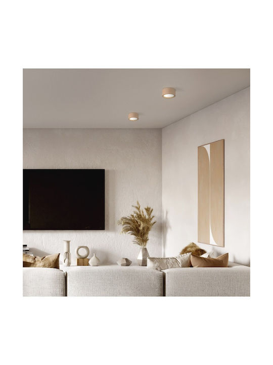 TK Lighting Μονό Σποτ με Ντουί GX53 σε Μπεζ Χρώμα