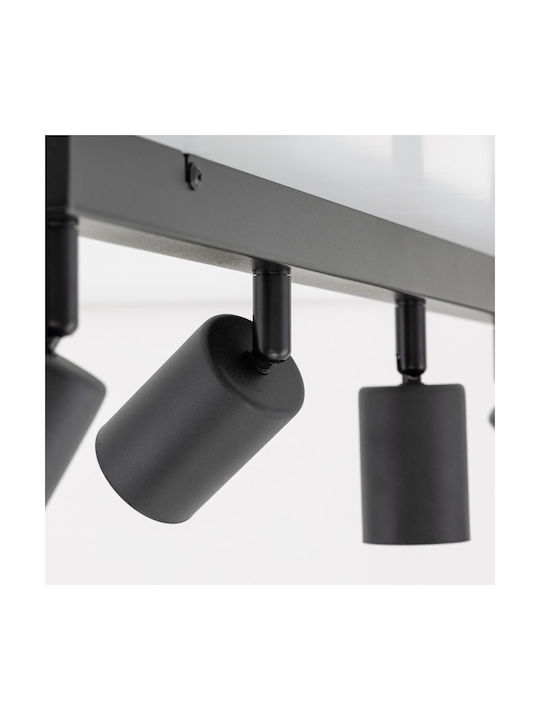 TK Lighting Σποτ με 10 Φώτα και με Ντουί GU10 σε Μαύρο Χρώμα