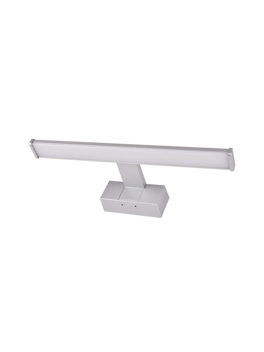 Adeleq Lumină de Baie cu LED Integrat și Lumină Alb Natural Argintiu 40x5.1cm