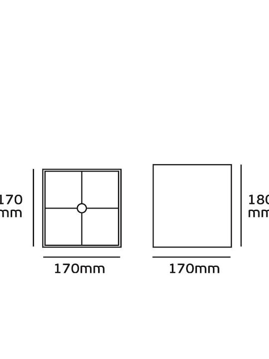 VK Lighting Platz Lampenschirm Grün mit Breite 17cm