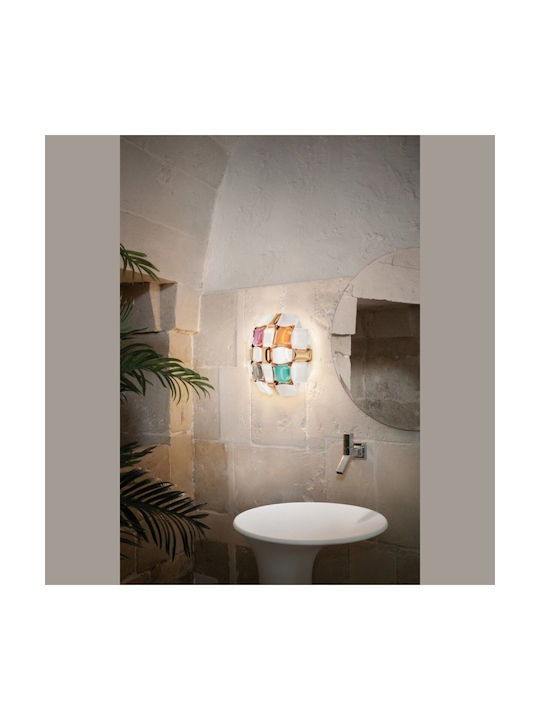 Slamp Leuchte Wand mit Fassung E14 Weiß 32cm