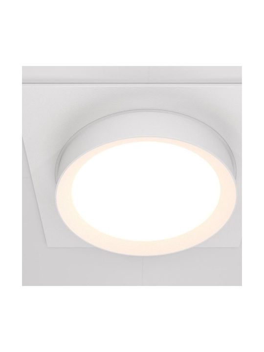 Maytoni Recessed Spot with Socket GX53 White 11x11cm. 1pcs