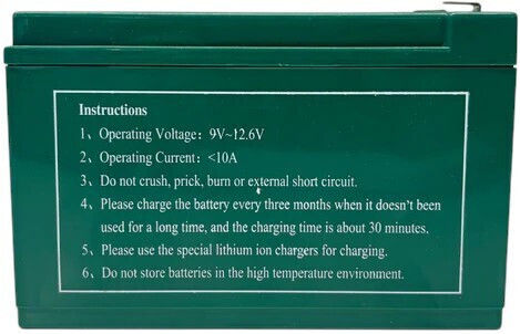 Agroforce Tool Battery Back Lithium 12V