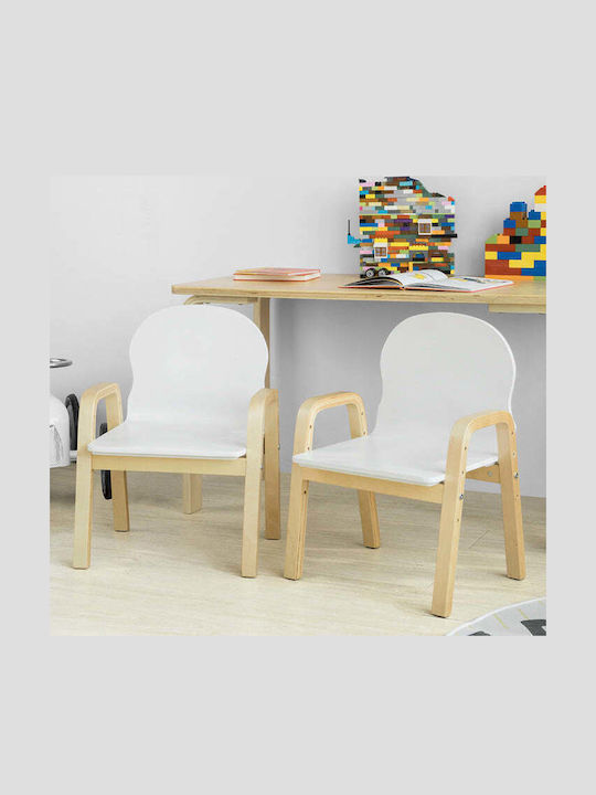 Kinderstühle Weiß 40x57.5x31cm 2Stück