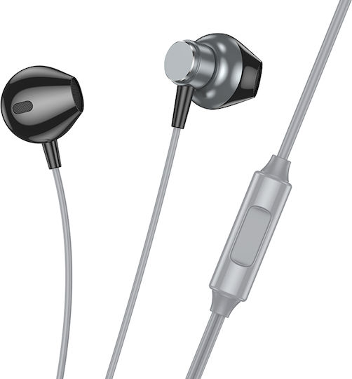 Hoco M125 Smart In-ear Handsfree Ακουστικά με Βύσμα 3.5mm Γκρι
