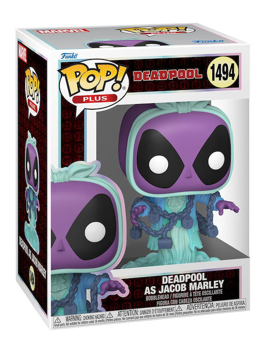 Funko Pop! Marvel: Deadpool as Jacob Marley Bobble-Head Funko Pop! Marvel: Deadpool as Jacob Marley Bobble-Head