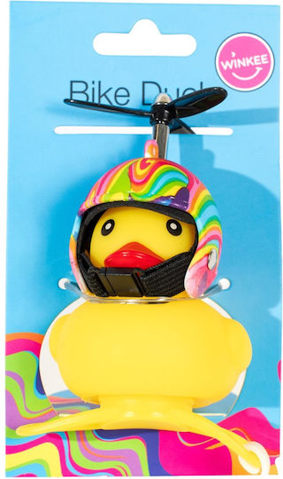 Winkee Winkee Bike Duck Flower Power Παιδικό Κουδούνι Ποδηλάτου Πολύχρωμο