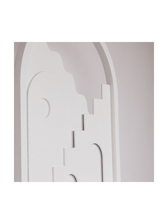 White Wooden Wall Decor 50.8x2.5x40cm