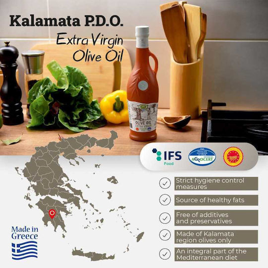 Korvel Premium Ποπ Καλαμάτα Εξαιρετικό Παρθένο Ελαιόλαδο Βιολογικό με Άρωμα Φρουτώδες 250ml
