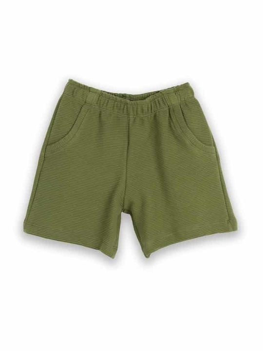 Kinder-Set mit Shorts Sommer 2Stück White, Olive
