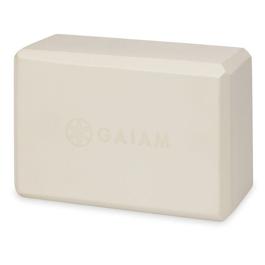 Gaiam Yoga Block Calming Greige