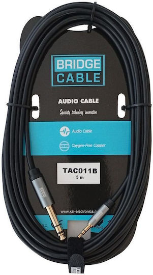 KAL Electronics Cablu 6,3 mm de sex masculin - 3,5 mm male 5m (TAC011B)