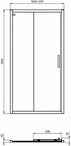 Ideal Standard Connect 2 Ορθογωνια Καμπίνα Συρόμενη Πόρτα Psc 110χ70cm K9275v3&k9297 Silk Black Ideal Standard Connect 2 Ορθογωνια Καμπίνα Συρόμενη Πόρτα Psc 110χ70cm K9275v3&k9297 Silk Black