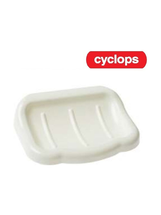 Easy Bath Cyclops Wall Soap Dish White