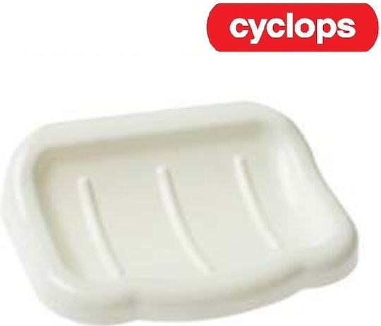 Easy Bath Cyclops Wall Soap Dish White